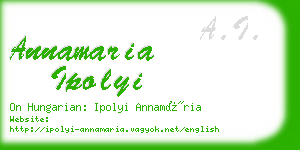 annamaria ipolyi business card